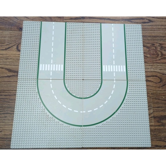 Vntg Lego Interlego 1978 10" 32x32 Road Base Plates Lot of 4 Plus 4 Misc Plates - Picture 2 of 6